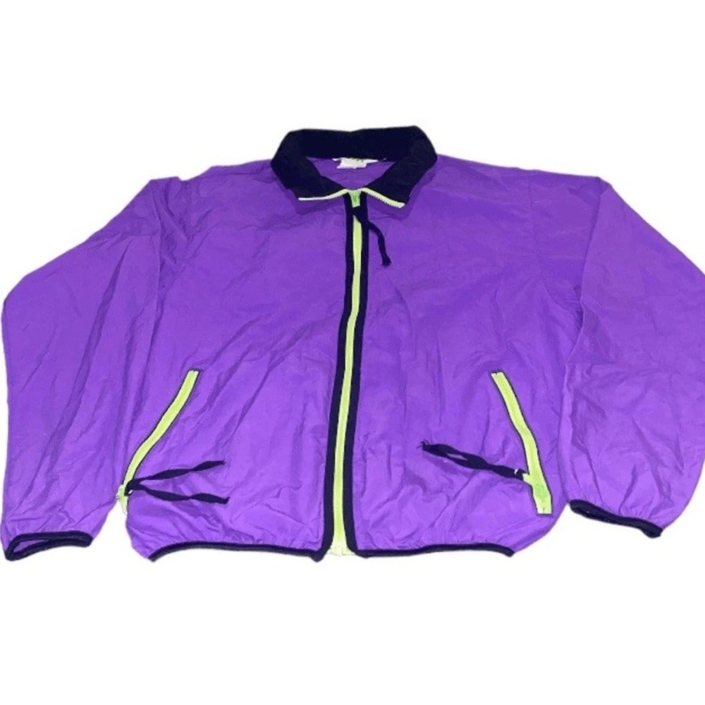 Vintage REI Jacket Nylon Windbreaker Women's Medium 90s Retro Purple Gorpcore